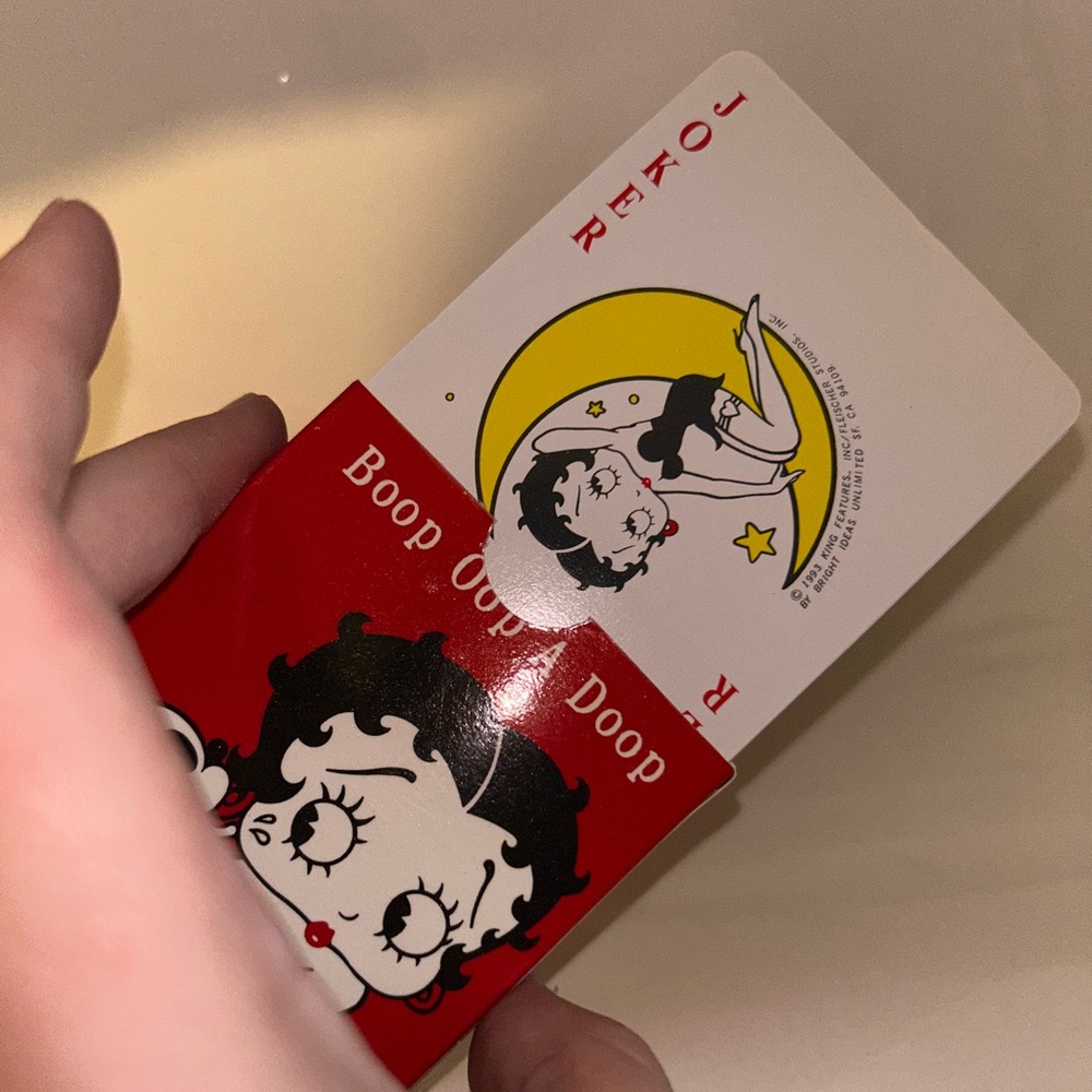 (SOLD) 1993 Betty Boop Vintage Boop Oop A Doop Playing Cards